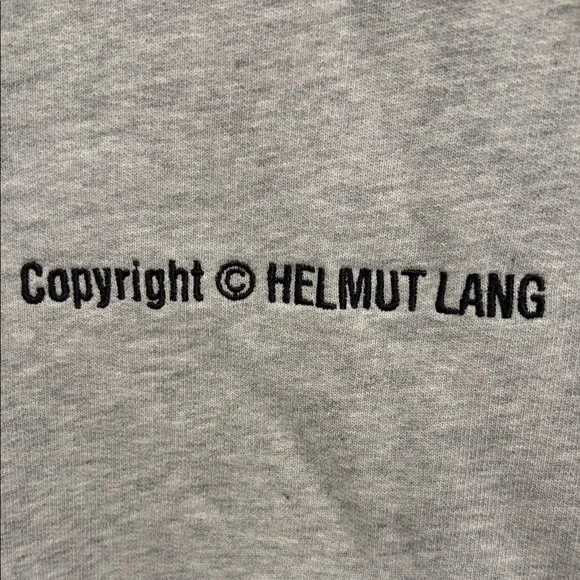Helmut Lang Gray Graphic Hoodie for Men - Picture 5 of 13